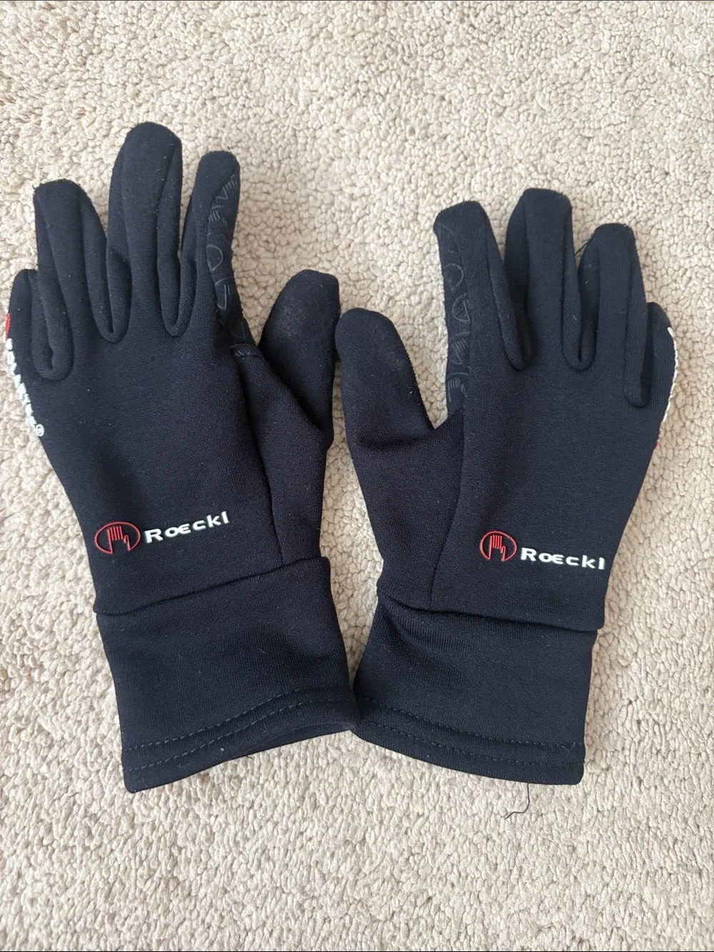 Kids Black Roeckl Winter Riding Gloves